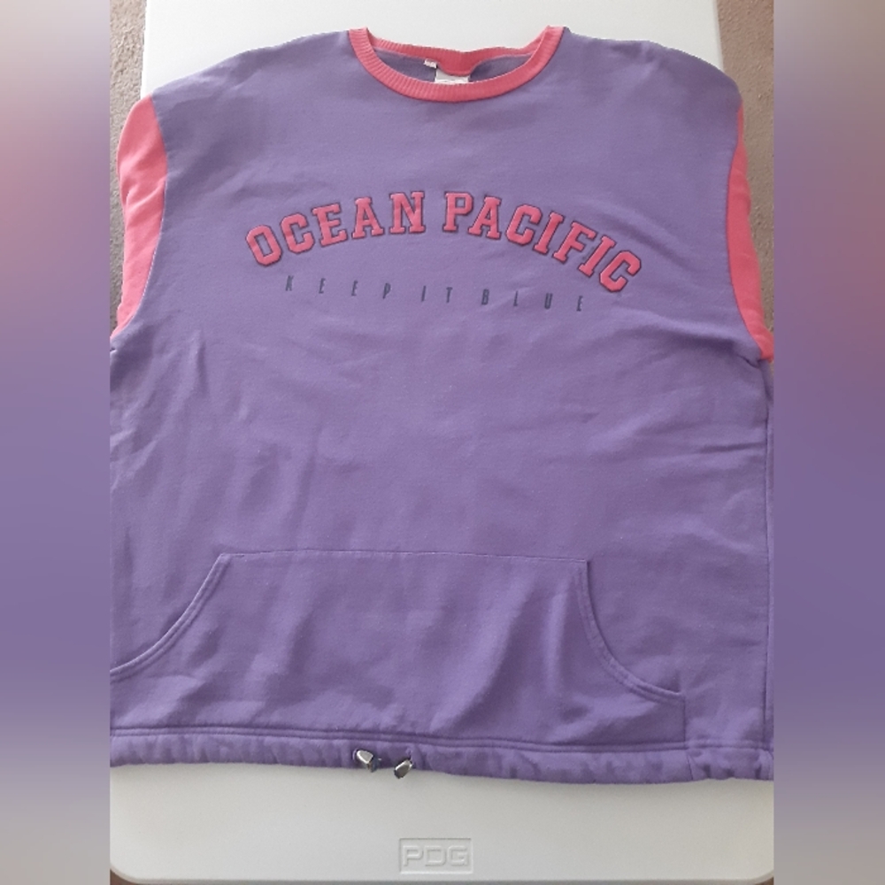 Purple and Pink Crewneck Sweater